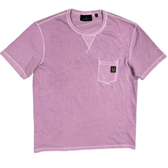 NWOT Belstaff Pink TShirt Chest Pocket 100% Cotton Short Sleeve XXL - Picture 1 of 7